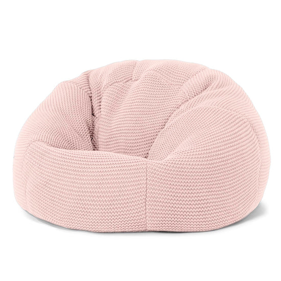 LOUNGE PUG - ELLOS KNIT - Kids' Bean Bag Chairs - CLASSIC Gaming Chair Beanbags - BABY PINK