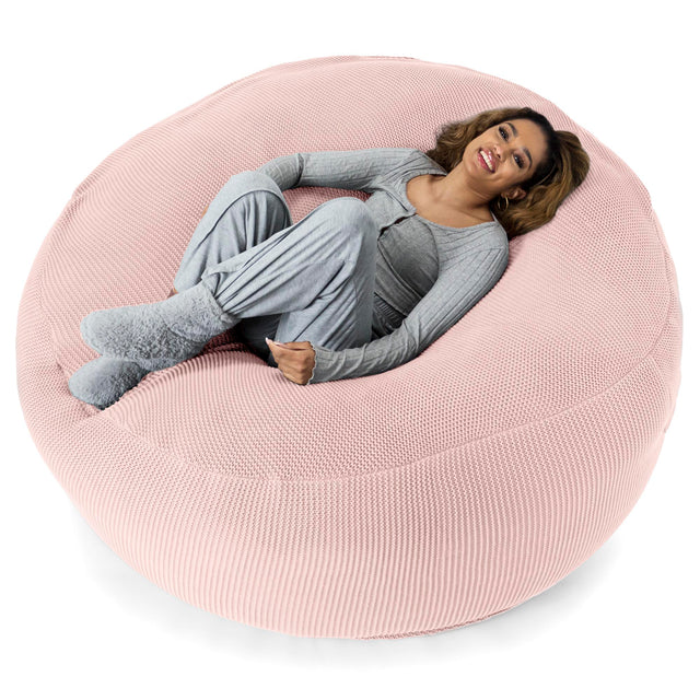 LOUNGE PUG - ELLOS KNIT - GIANT Bean Bag SOFA - MEGA MAMMOTH - Beanbag - BABY PINK