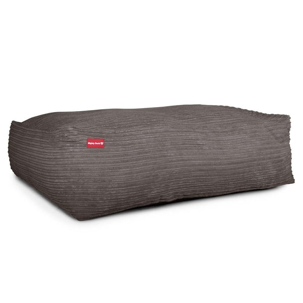"The Crash Pad By Mighty-Bark" - XXL Large Memory Foam Dog Bed - Cord Graphite