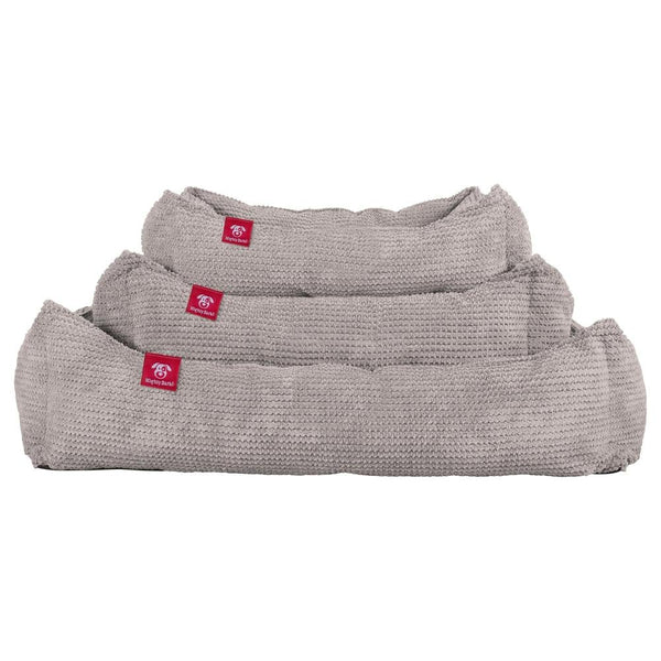 "The Nest By Mighty-Bark" - Orthopedic Memory Foam Dog Bed Basket For Pets, Small, Medium, Large - Pom Pom Mink
