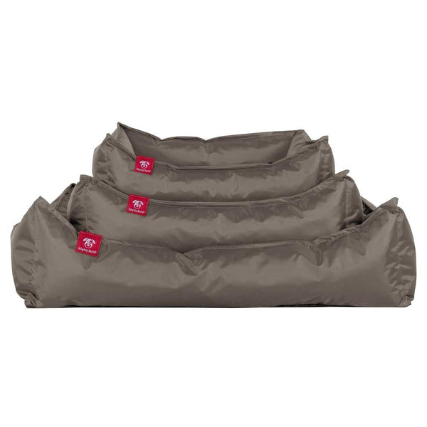 "The Nest By Mighty-Bark" - Orthopedic Memory Foam Dog Bed Basket For Pets, Small, Medium, Large - Waterproof Grey