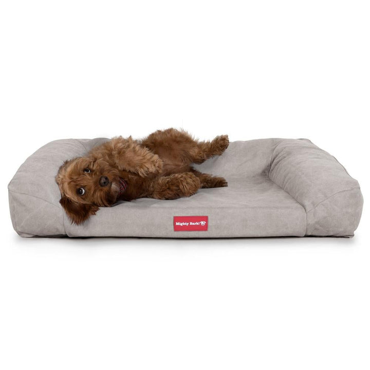 The Sofa Orthopedic Memory Foam Sofa Dog Bed - Canvas Pewter 03