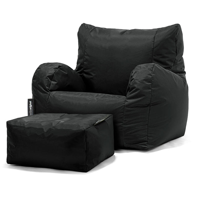 Garden Bean Bag Armchair - SmartCanvas™ Black 02