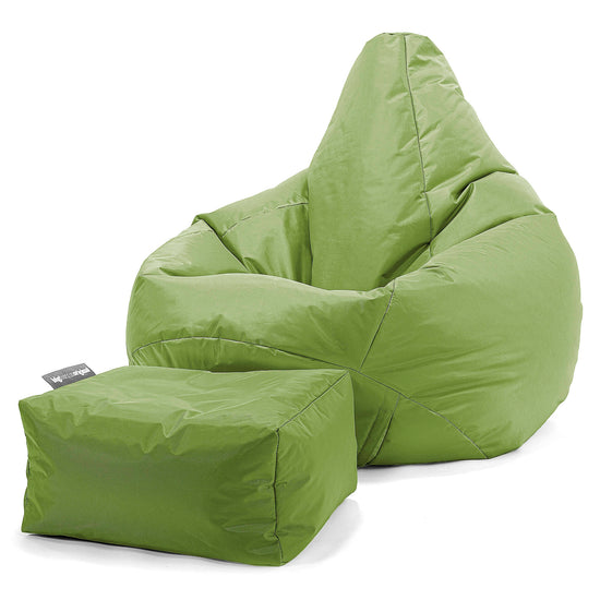 Outdoor Highback Bean Bag Chair - SmartCanvas™ Lime Green 02