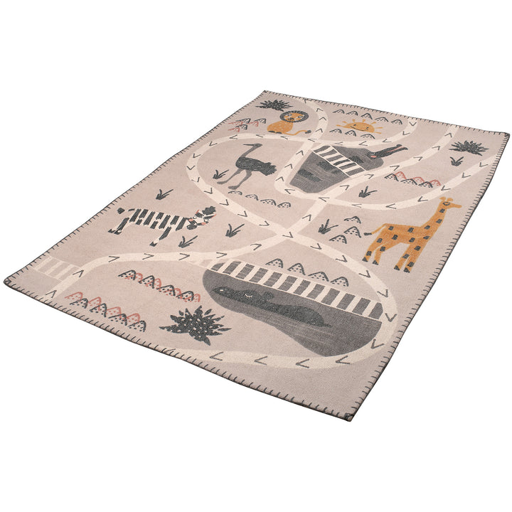 Children's Safari Print Rug 02