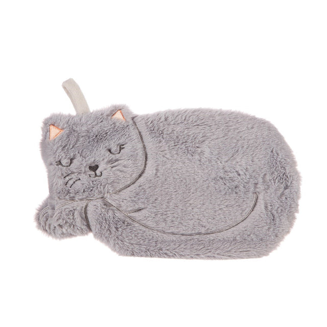 Grey Cat Hot Water Bottle 01