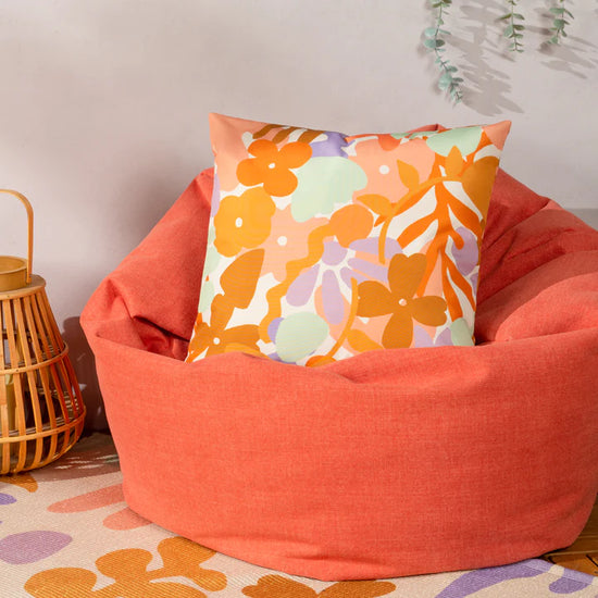 Outdoor Scatter Cushion Cover 43 x 43cm - Floral Print 04