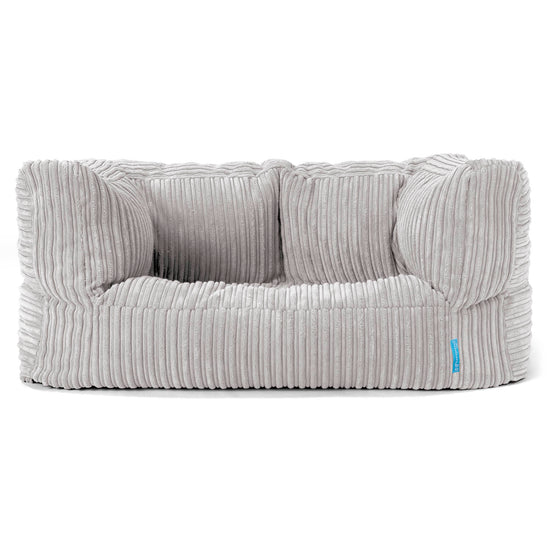 Albert Kids Sofa Bean Bag 2-6 yr - Cord Aluminium Silver 01