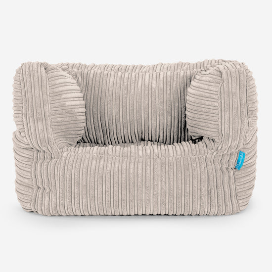 Albert Children's Bean Bag Armchair for Toddlers 1-3 yr - Cord Ivory 01