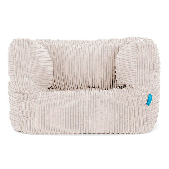 Albert Children's Bean Bag Armchair for Toddlers 1-3 yr - Cord Ivory 01