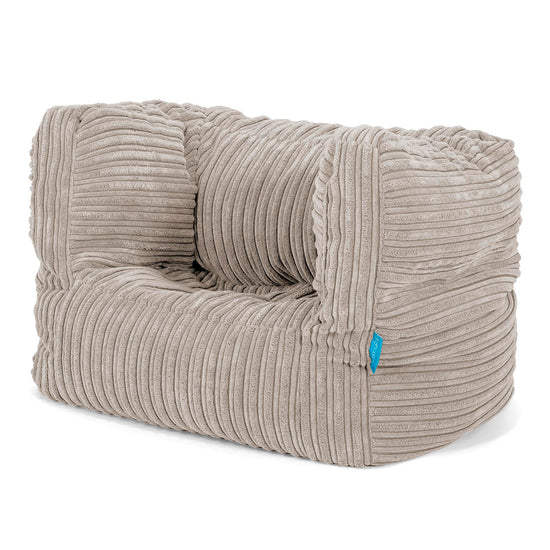 Albert Children's Bean Bag Armchair for Toddlers 1-3 yr - Cord Mink 02