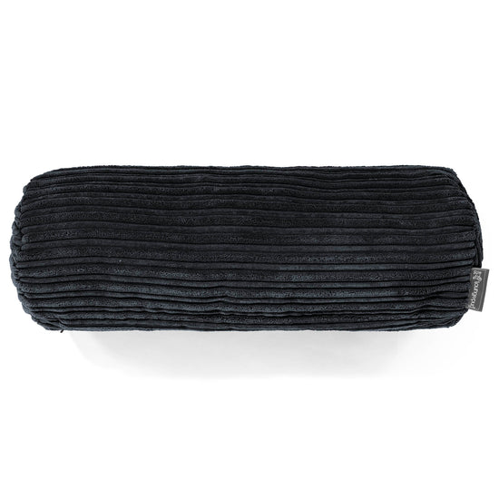 Bolster Scatter Cushion 20 x 55cm - Cord Black 02