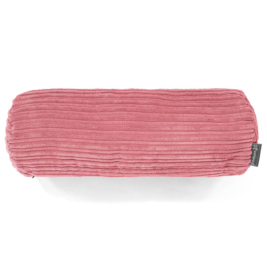 Bolster Scatter Cushion 20 x 55cm - Cord Coral Pink 02