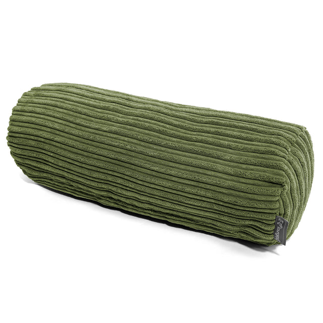 Bolster Scatter Cushion 20 x 55cm - Cord Forest Green 01