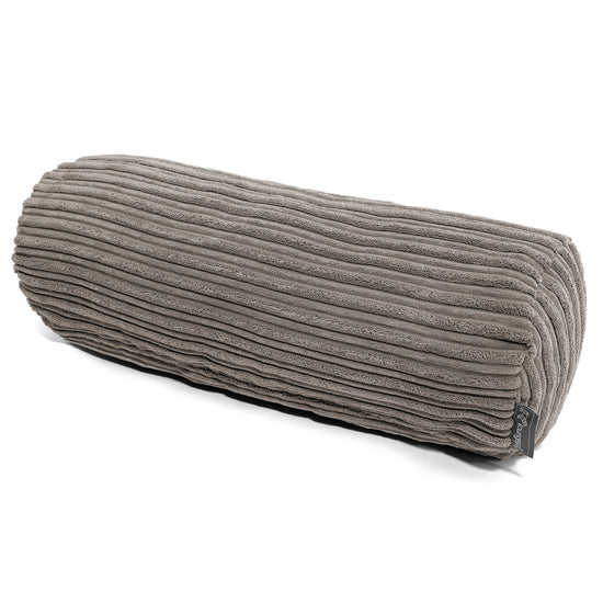 Bolster Scatter Cushion 20 x 55cm - Cord Graphite Grey 01