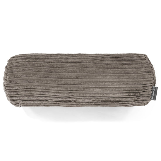 Bolster Scatter Cushion 20 x 55cm - Cord Graphite Grey 02