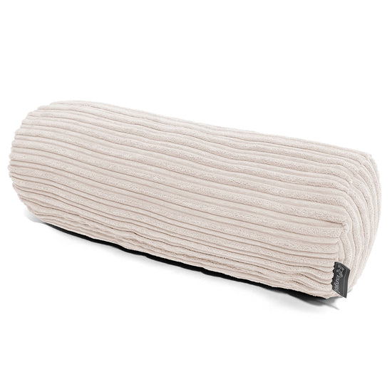 Bolster Scatter Cushion 20 x 55cm - Cord Ivory 01