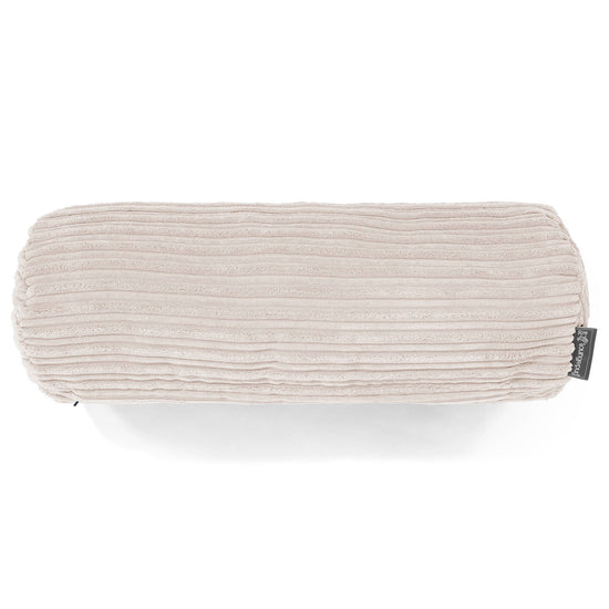 Bolster Scatter Cushion 20 x 55cm - Cord Ivory 02