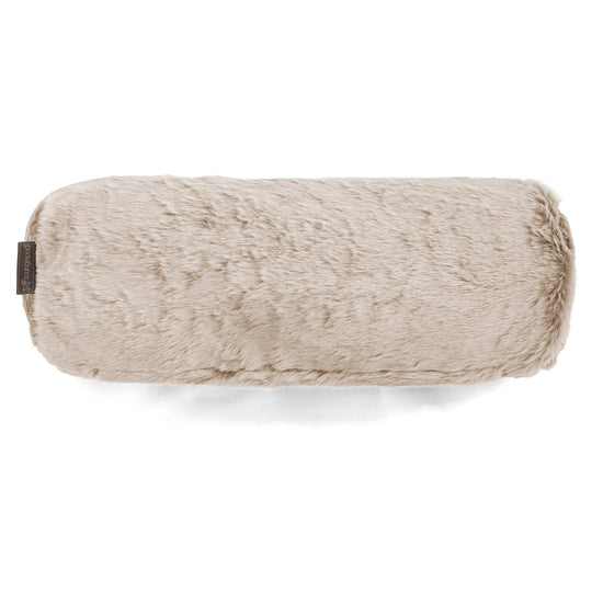 Bolster Scatter Cushion 20 x 55cm - Faux Rabbit Fur Golden Brown 02