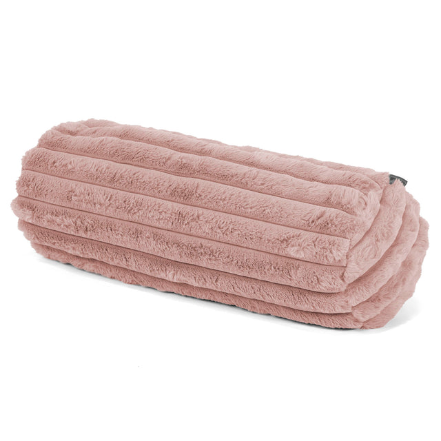 Bolster Scatter Cushion Cover 20 x 55cm - Ultra Plush Cord Dusty Pink 01