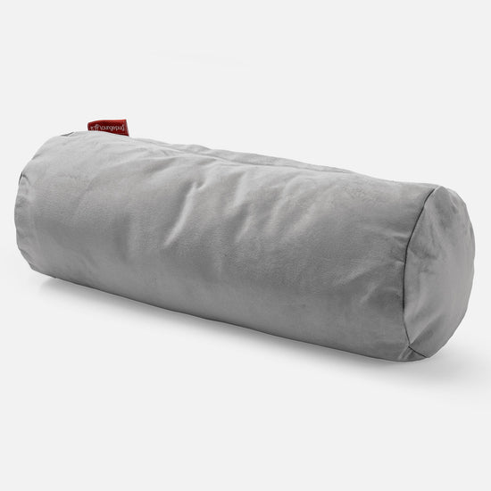 Bolster Scatter Cushion 20 x 55cm - Velvet Silver 01