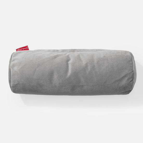 Bolster Scatter Cushion 20 x 55cm - Velvet Silver 02