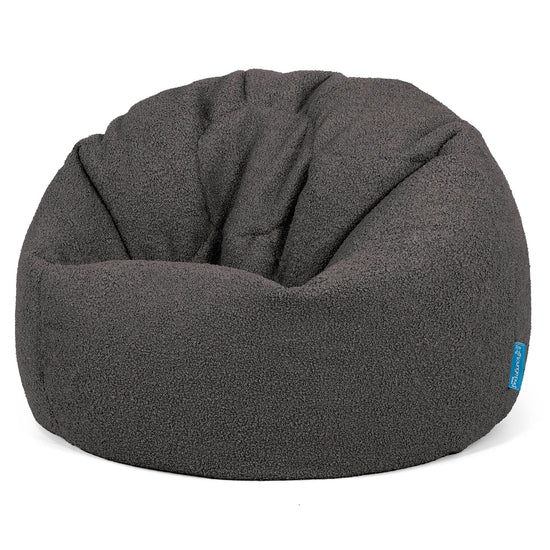 Classic Kids Bean Bag Chair 1-5 yr - Boucle Graphite Grey 01
