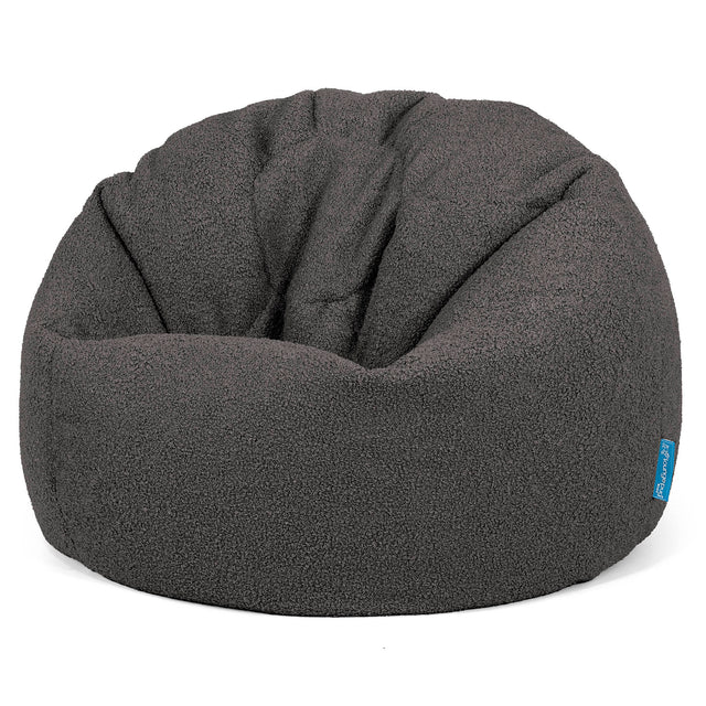 Classic Kids Bean Bag Chair 1-5 yr - Boucle Graphite Grey 01