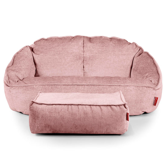 Bubble Sofa Bean Bag - Chenille Pink 02