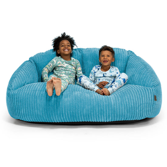 Kids' Giant Bubble Sofa 3-14 yr - Cord Aegean 01
