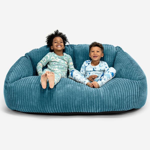 Kids' Giant Bubble Sofa 3-14 yr - Cord Aegean 01