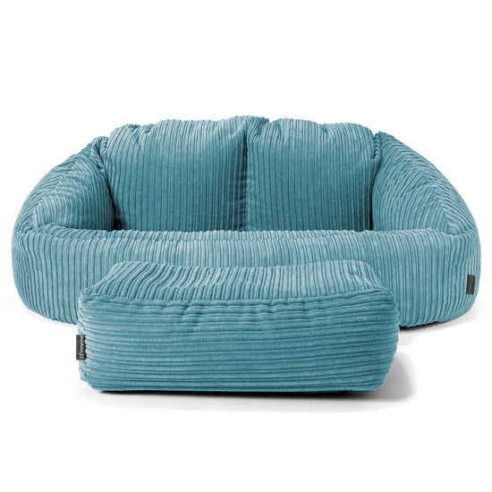 Kids' Giant Bubble Sofa 3-14 yr - Cord Aegean 02