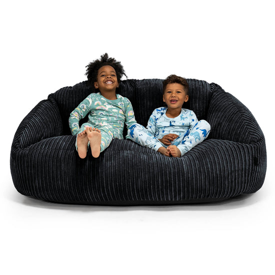 Kids' Giant Bubble Sofa 3-14 yr - Cord Black 01