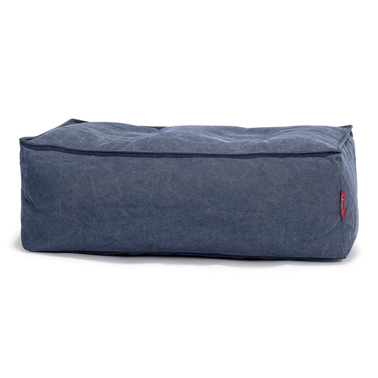 Large Footstool - Canvas Navy 01