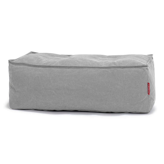 Large Footstool - Canvas Pewter 01