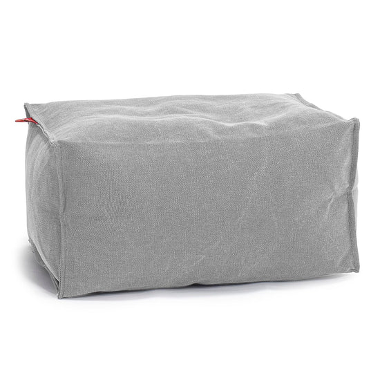 Small Footstool - Canvas Pewter 01