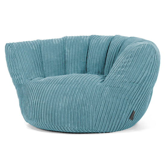 Charles Vintish Bean Bag - Cord Aegean Blue 02