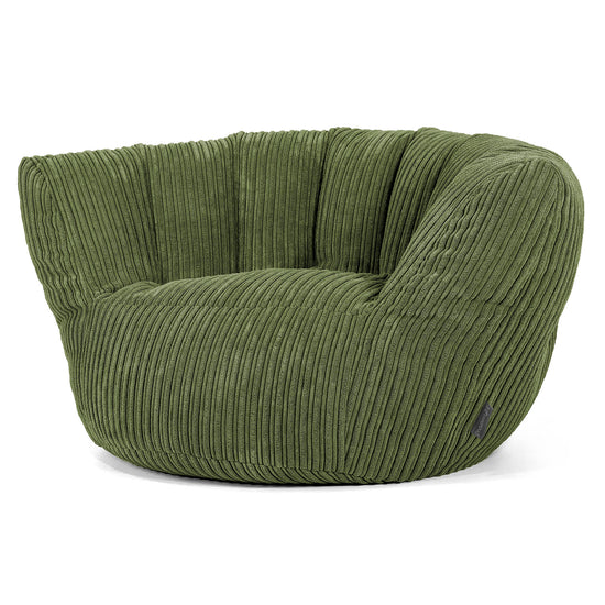 Charles Vintish Bean Bag - Cord Forest Green 02