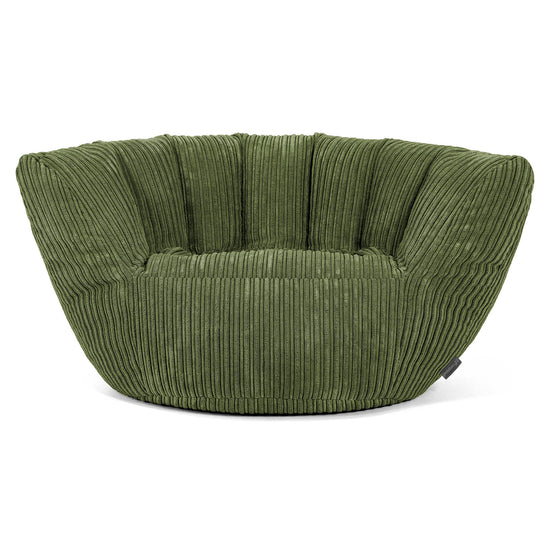 Charles Vintish Bean Bag - Cord Forest Green 01