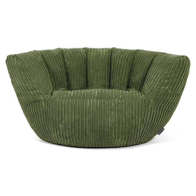 Charles Vintish Bean Bag - Cord Forest Green 01
