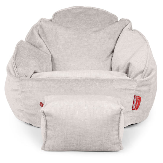 Bubble Bean Bag Chair - Chenille Cream 02