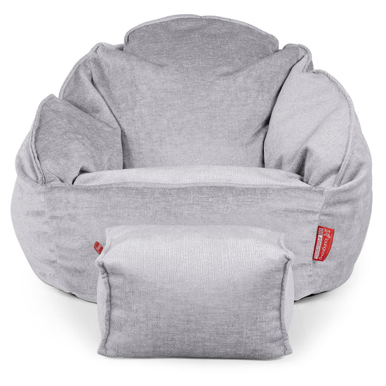 Bubble Bean Bag Chair - Chenille Grey 02