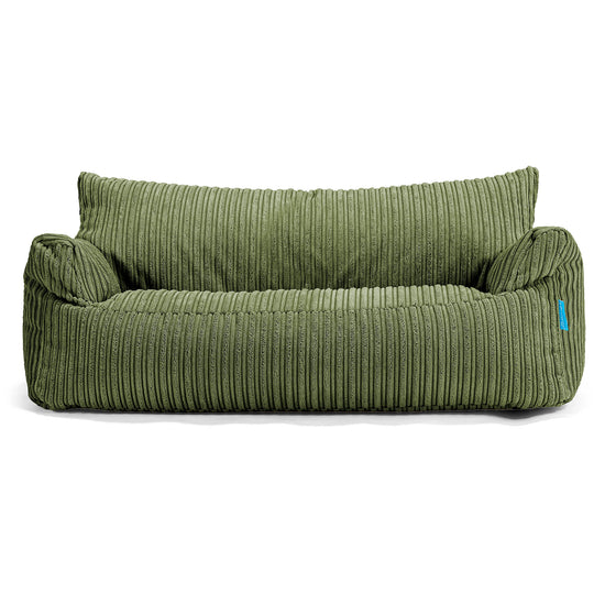 Josephine Children's Sofa Bean Bag 1-5 yr - Cord Forest Green 01