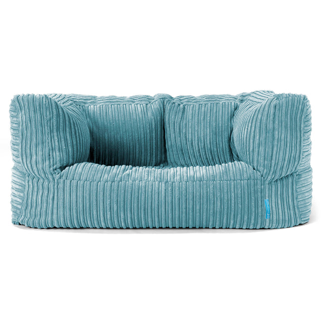 Albert Kids Sofa Bean Bag 2-6 yr - Cord Aegean Blue 01