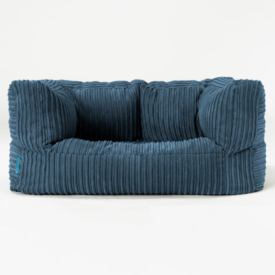 Albert Kids Sofa Bean Bag 2-6 yr - Cord Navy Blue 01
