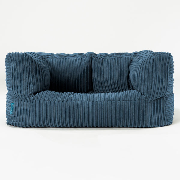 Albert Kids Sofa Bean Bag 2-6 yr - Cord Navy Blue 01