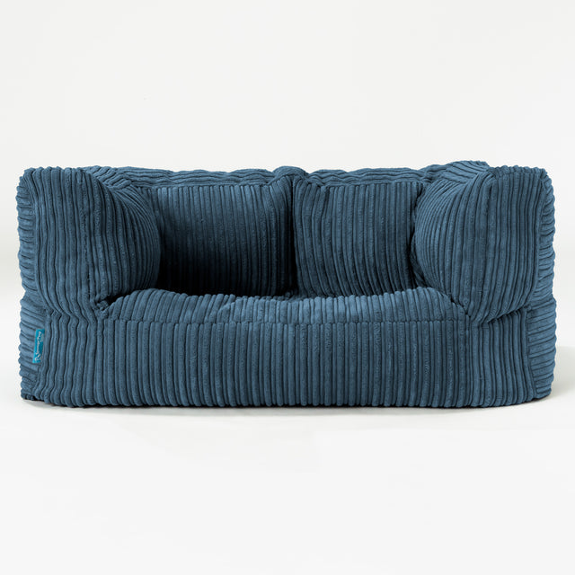 Albert Kids Sofa Bean Bag 2-6 yr - Cord Navy Blue 01