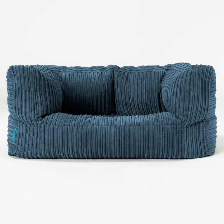 Albert Kids Sofa Bean Bag 2-6 yr - Cord Navy Blue 01