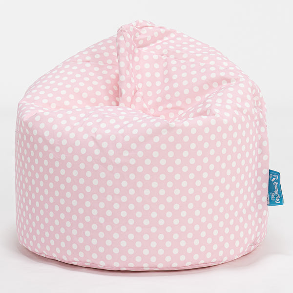 Children's Bean Bag 2-6 yr - Print Pink Spot Fabric Close-up Image