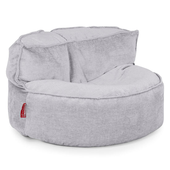 Chloe Bean Bag Sofa - Chenille Grey 01